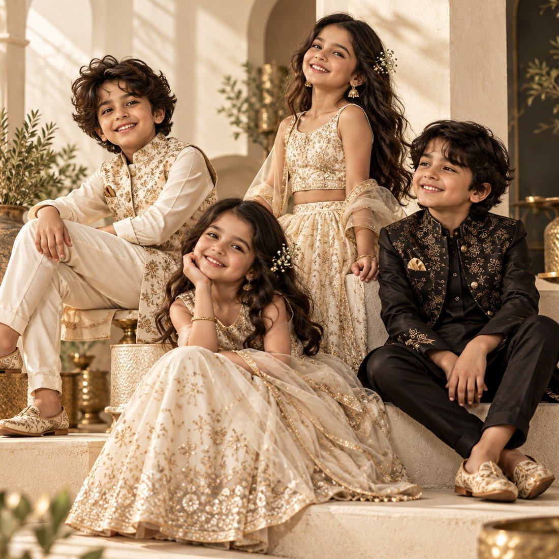Kids Ivory Occasion Set